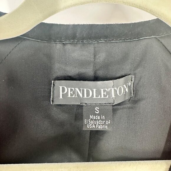 Pendleton Womens Southwestern Wool Vest Small Red/Blue Geometric Pattern USA Fab - Picture 3 of 16